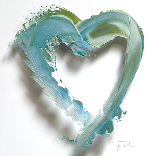 ocean LOVE white background (acrylic block)