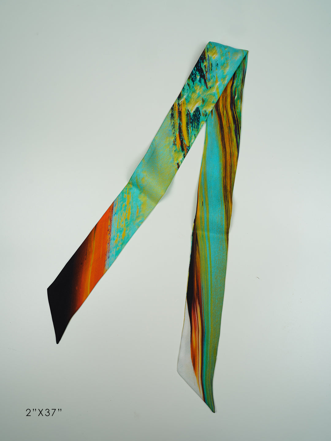 Oneness l satin silk scarf, made in Italy