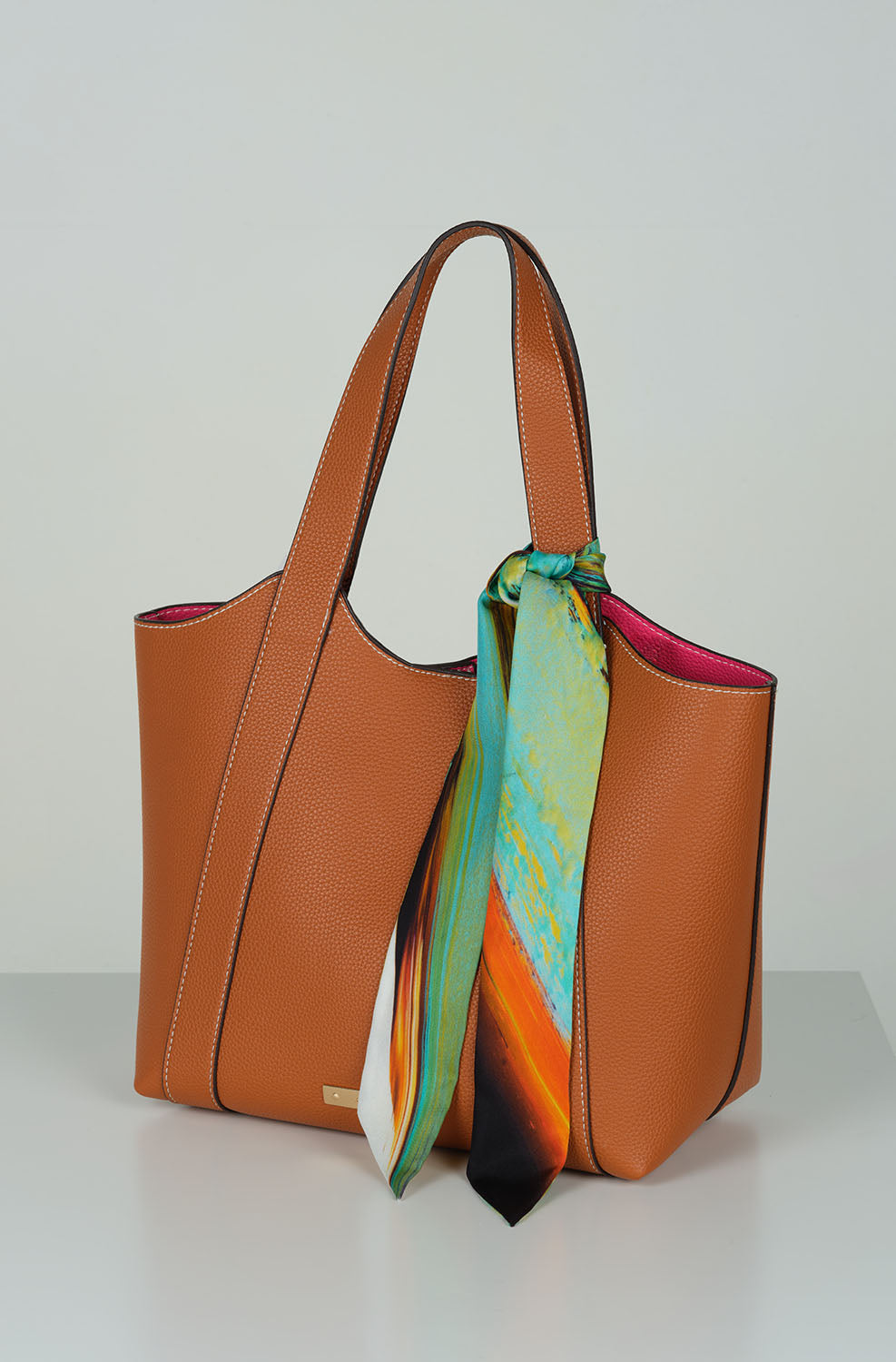 Oneness l satin silk scarf, made in Italy