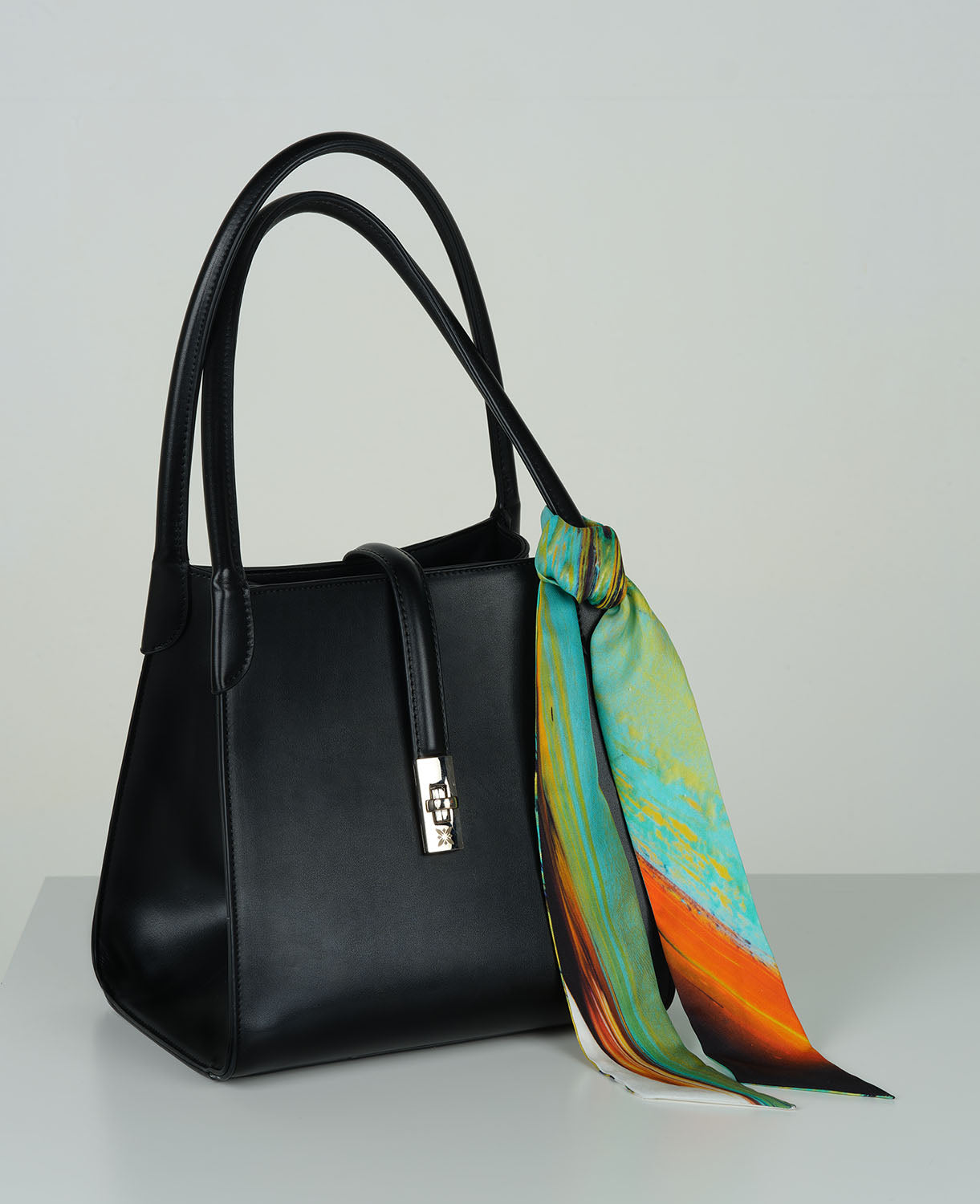 Oneness l satin silk scarf, made in Italy